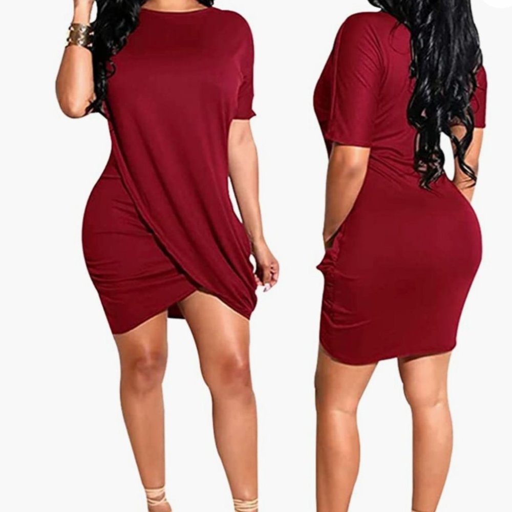 Tight Ruched Wrap dress